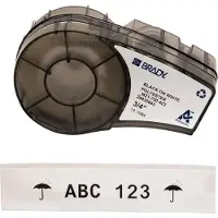 Brady M21-750-423 ruban polyester permanent noir sur blanc 19,1 mm x 6,40 m (d'origine)