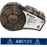 Brady M21-500-595-BL ruban vinyle blanc sur bleu 12,7 mm x 6,40 m (d'origine)