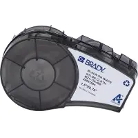 Brady M21-136-499 ruban en tissu nylon 38,10 mm x 19,05 mm (d'origine) - noir sur blanc