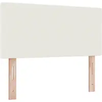 vidaXL Tête de lit design simple crème 80 cm en tissu velours côtelé