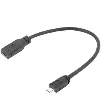 ACT - Adaptateur USB - USB-C (F) pour Micro-USB de type B (M) - USB 2.0 - 20 cm - noir