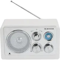 Denver Radio analogique AM/FM Blanc