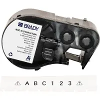 Brady M4C-375-595-WT-BK ruban vinyle 9,53 mm x 7,62 m (d'origine) - noir sur blanc