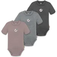Normani Barboteuse / body 'Tihoi' gris / graphite / mauve