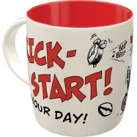 Motomania *Kick Start Your Day* Tasse START* 300 ML, CÉRAMIQUE