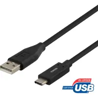 Deltaco Câble Usb-a Vers Usb-c Usbc-1005