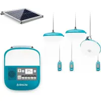 BioLite SolarHome 625 Off Grid, système d'éclairage, bleu