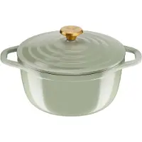 Tefal Cocotte en fonte d'aluminium Air Soft Light CO24 24 cm Vert lichen