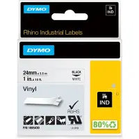 Dymo 1805430 - (24 mm) - Noir sur blanc - Ruban