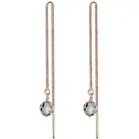Elli Boucles d'oreilles or rose / gris