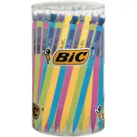 BIC Crayon HB Matic Fun avec gomme 0,7mm (60 pièces) (0.70 mm, HB, 60x)