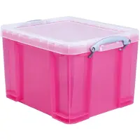 Really Useful Boxes Boîte vraiment utile 35TBPKCB Boîte utile Trans 35,0l rose