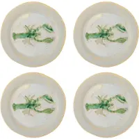 Bloomingville Assiettes Hadden vertes Ø21cm lot de 4 pièces
