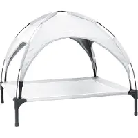 vidaXL Lit pour chien gris argenté 104 x 86 x 84,5 cm en acier