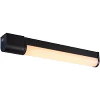 Nordlux Lampe de miroir à LED Malaika IP44 avec prise encastrée, Variante : 490 x 70 mm, LED, 540 lm, 3000 K, noir