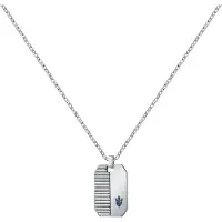 Maserati Pend 55 Cm Necklace Argenté Homme
