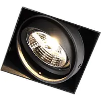 QAZQA Spot encastré noir GU10 AR70 sans bordure - Oneon