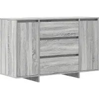 vidaXL Buffet Sonoma gris 120 x 41 x 75 cm en aggloméré