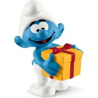 Schleich Schlumpf mit Geschenk