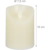 Relaxdays 4x bougies-LED (4x)