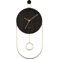 Karlsson - Horloge murale Swing Pendulum - Noir