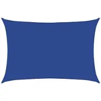 vidaXL Voile d'ombrage 160 g/m² rectangulaire bleu 3,5x5 m PEHD