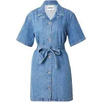 ONLY Robe-chemise 'ONLELLIE' bleu denim