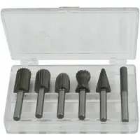 AWTOOLS Fraises à queue Pour métal Fi 6mm, Jeu À 6 pcs.