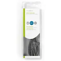 Nedis - Rallonge de câble audio - mini-phone stereo 3.5 mm mâle pour mini-phone stereo 3.5 mm femelle - 5 m - noir - rond