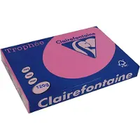 Clairefontaine 1219C Ramette de 250 feuilles de papier pour imprimante et photocopieurs Trophée Format A4 (21 x 29,7 cm) 120 g Couleur intense Fuchsia
