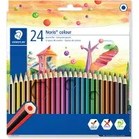 Staedtler 185 C24 Noris Crayon de couleur - Couleurs assorties