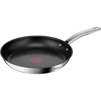 Tefal Poêle Intuition 26 cm en acier inoxydable, Poêle + casserole, Argent