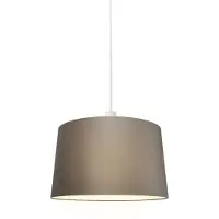 QAZQA Suspension moderne blanche avec abat-jour 45 cm taupe - Combi 1