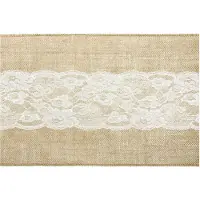 Rubies Runner Tavolo in tela con pizzo 28 cm x 2.75 metri