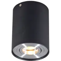 QAZQA Spot apparent intelligent noir avec acier avec WiFi GU10 - Rondoo Up