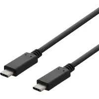 Deltaco Câble USB 2.0, type C - type C, 3m, noir