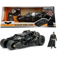 Jada The Dark Knight Metal Batmobile 1:24 2008 Figure Gris Enfants