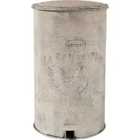 Clayre & Eef 6Y2369 Poubelle ? p?dale 26 x 30 x 46 cm