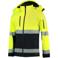 Tricorp Bi-color EN ISO 20471 Softshell blouson softshell unisex jaune fluorescent - Tricorp T52 - Taille 4XL