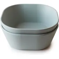 Mushie Square Dinnerware Bowl bol Sage 2 pcs