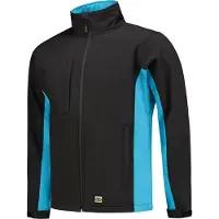 Tricorp 402002BlackTurquoiseXL Softshell Bicolor (XL)