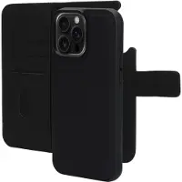 Mobiparts Leather 2 in 1 Wallet Case Apple iPhone 16 Pro Max Black (Apple iPhone 16 Pro Max), Coque pour téléphone portable, Noir