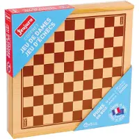 Jeujura Jeu de table Checkers and Chess Box
