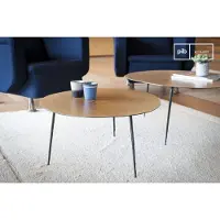 PIB Table basse ronde en métal Two Xylème