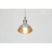 PIB Petite lampe industrielle suspendue argentée