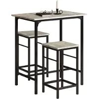 SoBuy Table Bistro - Moderne - 1 table + 2 Tabourets