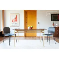 PIB Table de repas en bois foncé Aurora