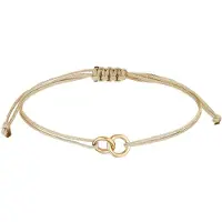 Elli Bracelet 'Geo' beige / or