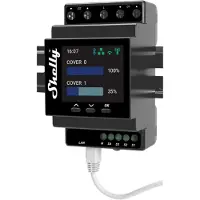 Shelly Pro Dual Cover Pm Wlan Smart Relay Noir