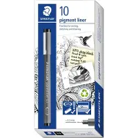 Staedtler pigment liner (10x)